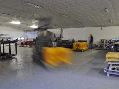Magazzino della ditta di verniciatura - BP Verniciatura